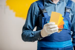 Painter with Color Swatches